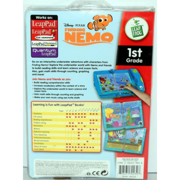 LeapFrog LeapPad Educational Book: Finding Nemo (Interactive Book & Cartridge) - Picture 2 of 2